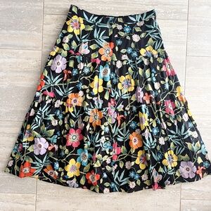 J. Crew floral midi skirt